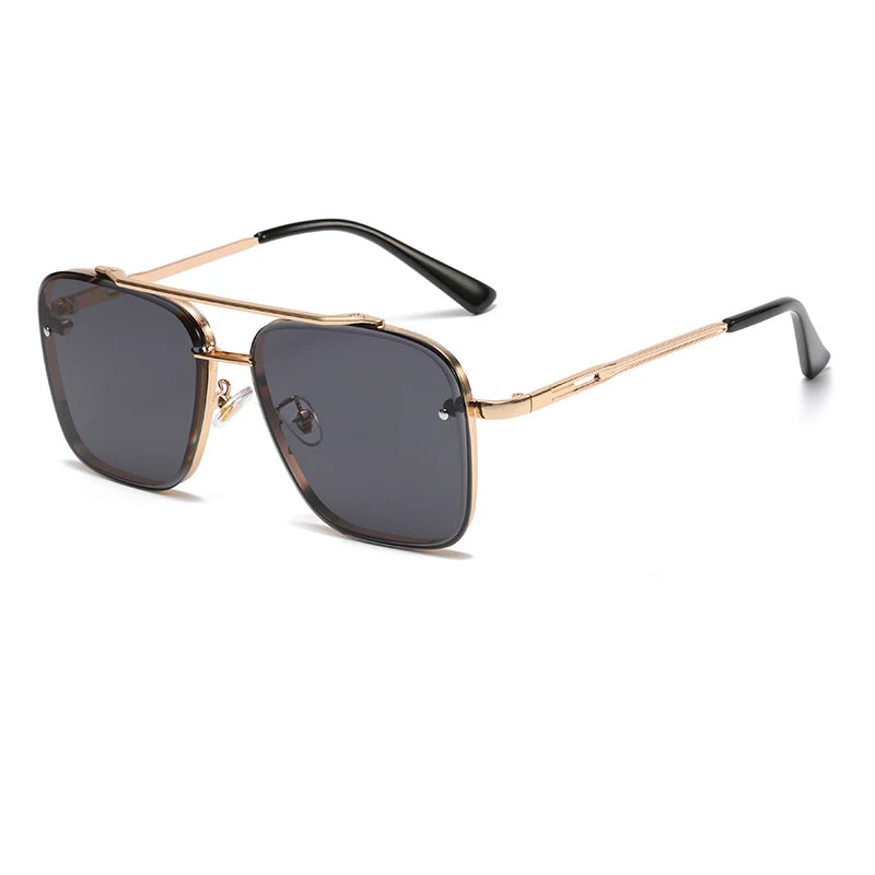 Gradient Metal Frame Sunglasses