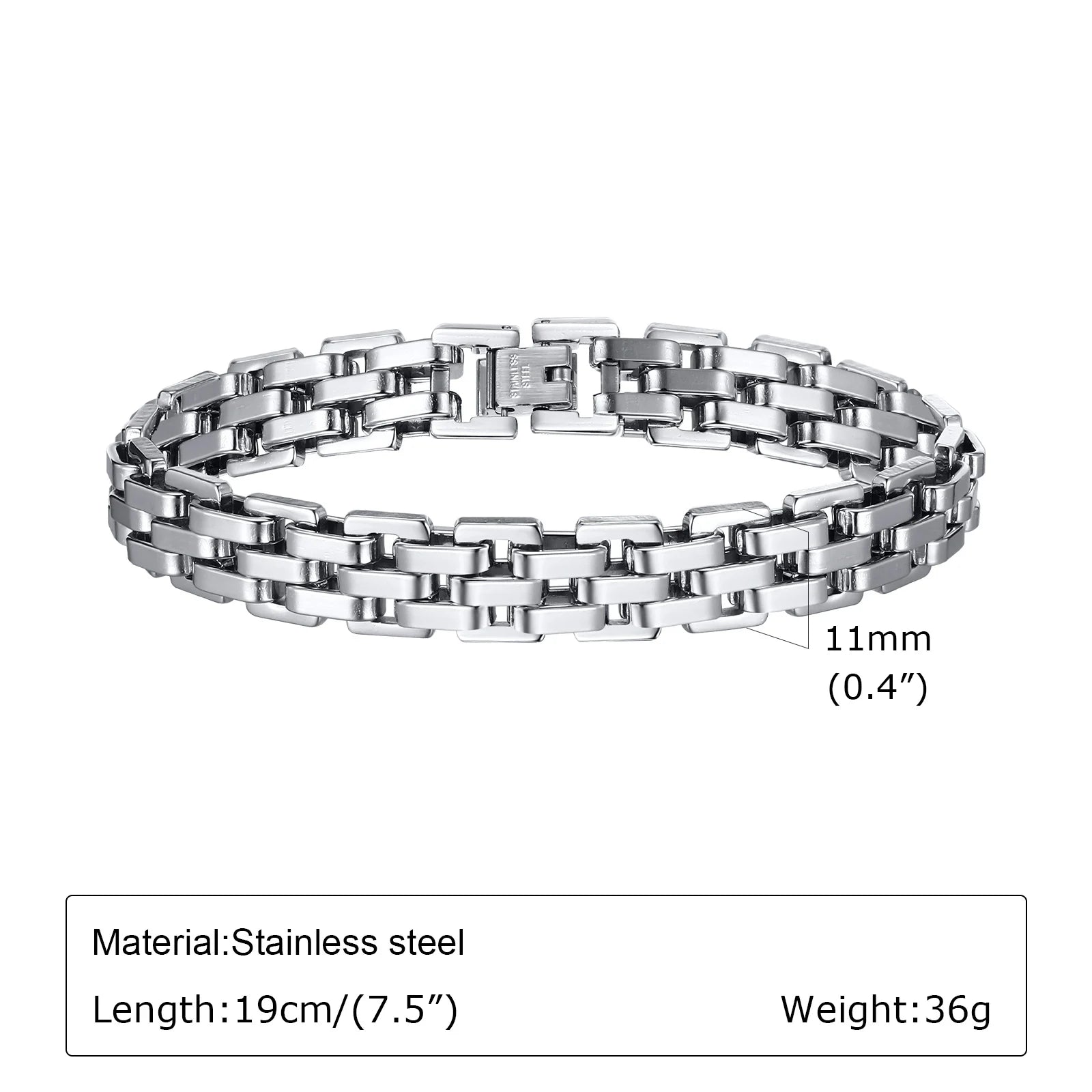 Two-Tone Stainless Steel Bracelet