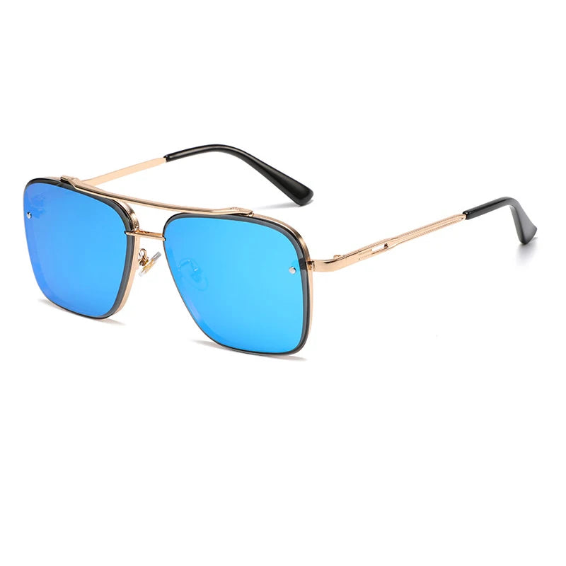 Gradient Metal Frame Sunglasses