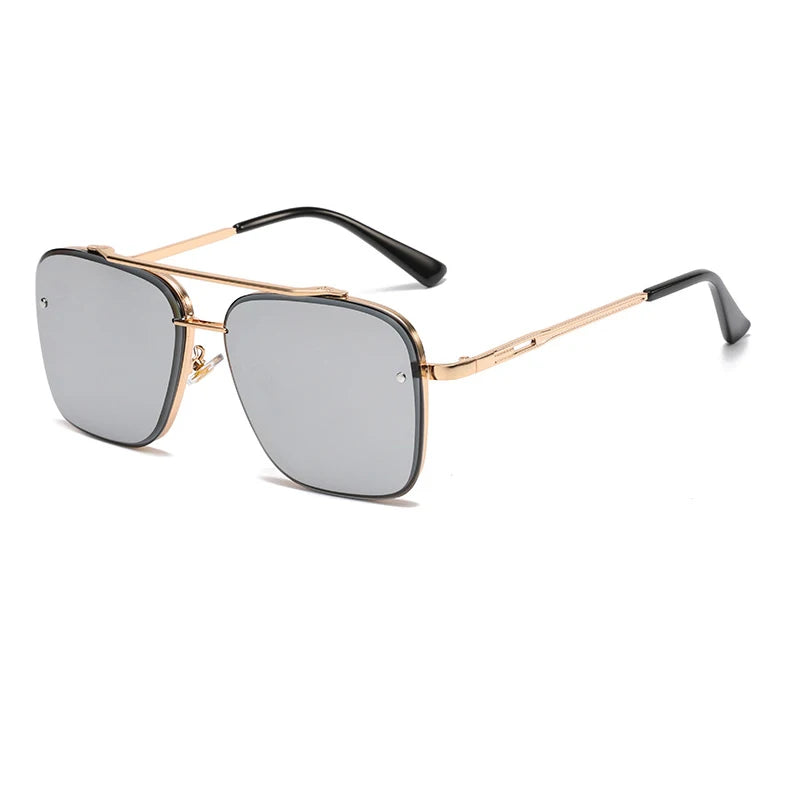 Gradient Metal Frame Sunglasses